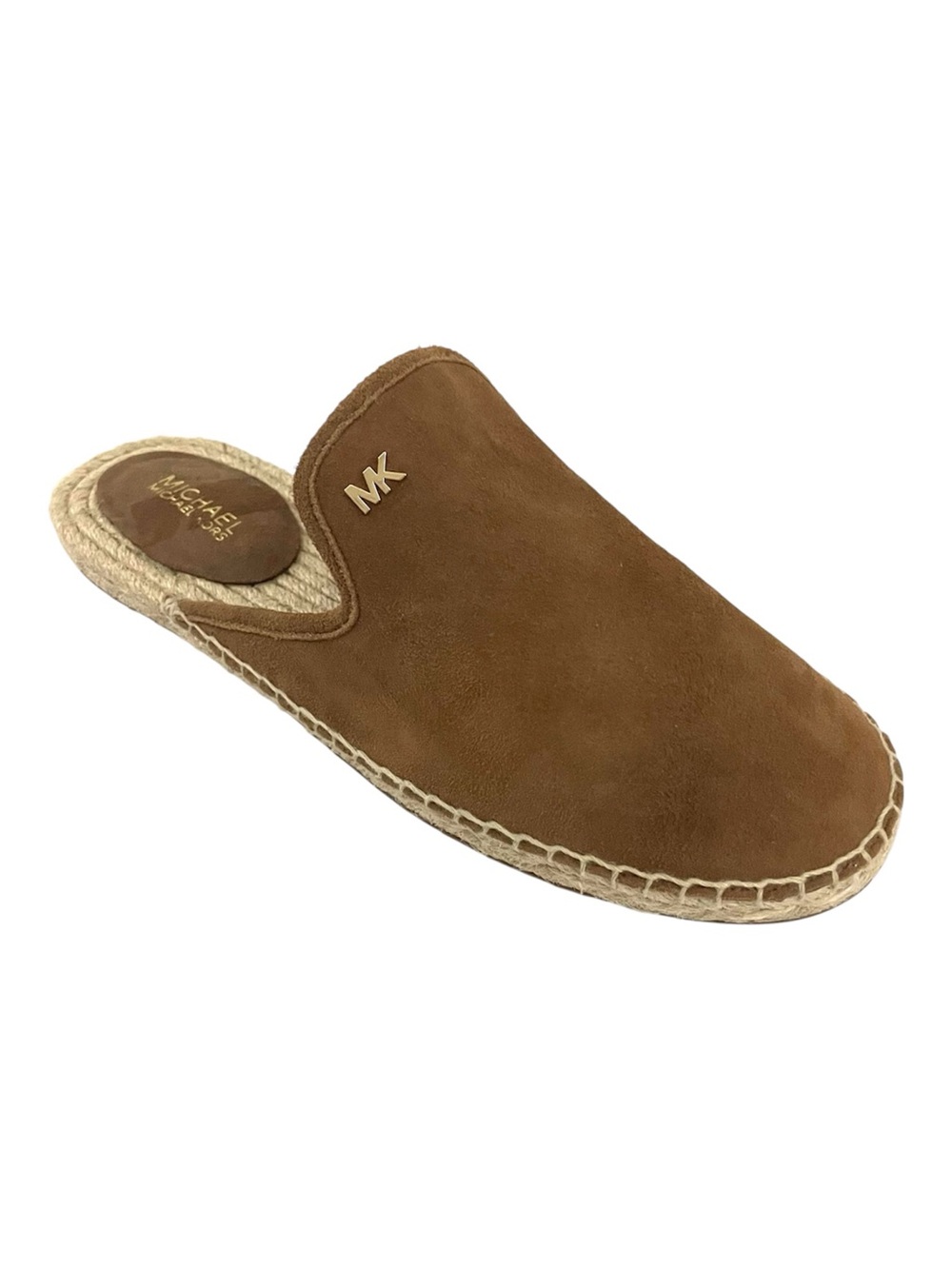NWOB Michael Kors Brown Suede Hastings Espadrille Mules Size 7